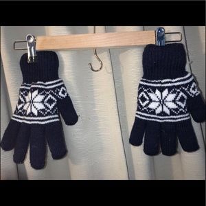 Unisex knit gloves with fleece lining inside s/m